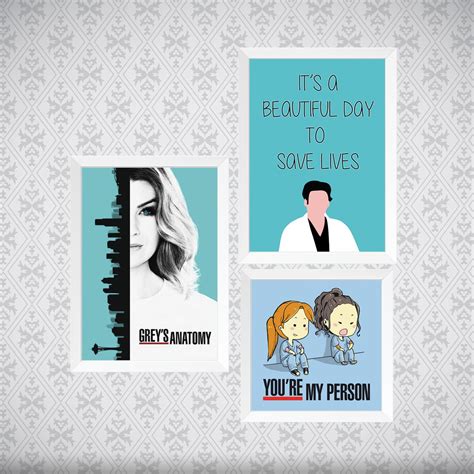 The official facebook for abc's grey's anatomy. Kit 3 Quadros - Grey's Anatomy no Elo7 | Art no Quadro BR ...