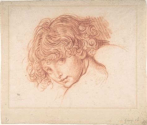 Jean Baptiste Greuze Head Of A Girl Looking Up The Metropolitan