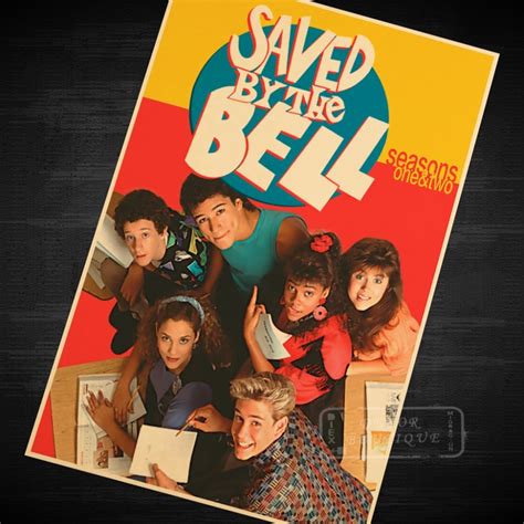 Saved By The Bell Us 90s Tv Shows Vintage Retro Poster Decorative Diy