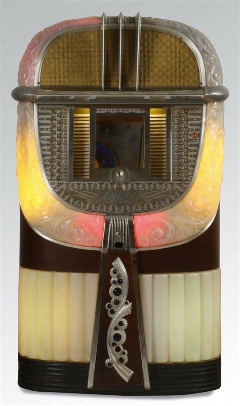 1946 Ami Model A Mother Of Plastic Jukebox Lot 586 Deco Style Rock