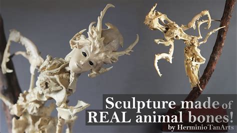Sculpture I Made From Real Animal Bones Art Vlog 3 Youtube