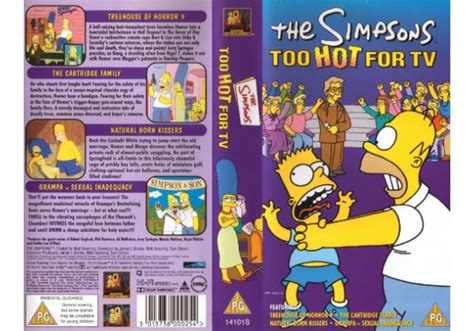 The Simpsons Too Hot For Tv 1999 On 20th Century Fox United Kingdom Vhs Videotape
