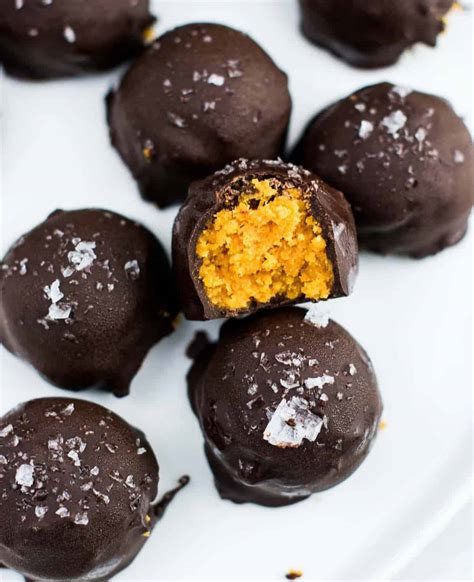 Dark Chocolate Pumpkin Truffles Recipe Build Your Bite