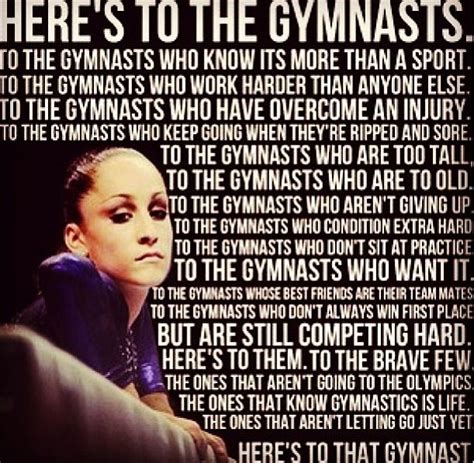 Heres To The Gymnasts Who Never Give Up Inspirational Gymnastics