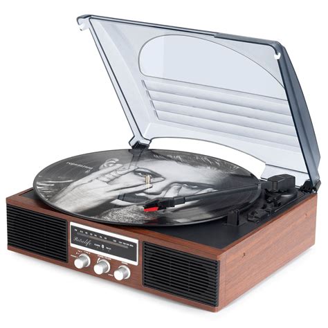Multifunctional Wood Design Record Player With Bluetooth Wireless Tt13