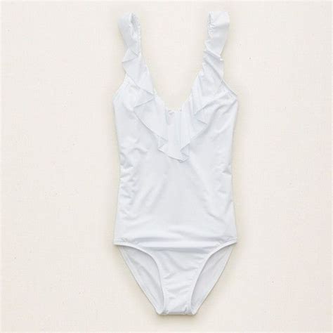 Aerie Ruffle One Piece Swimsuit One Piece Swimsuit Full Coverage