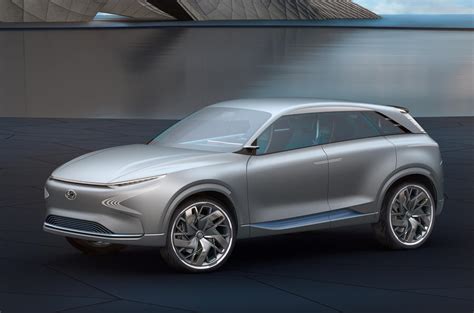 Futuristic Hyundai Fe Fuel Cell Concept Previews 2018 Model Autocar