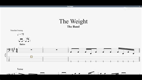 The Band The Weight Bass Tab Youtube