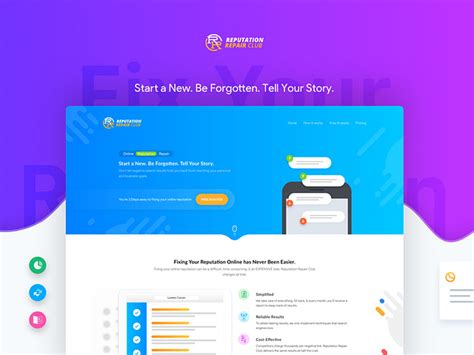 Reputation Repair Club Redesign By Mushfiq On Dribbble