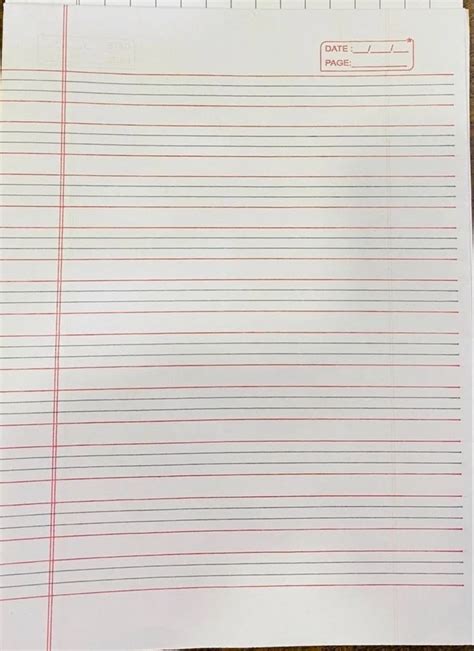 Side Ruled D Plus 4 Lines Writing Paper Gsm 48 Size 46x70 At Rs 100