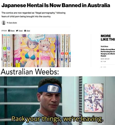 Japanese Hentai Is Now Banned In Australia The Comics Are Now Regarded