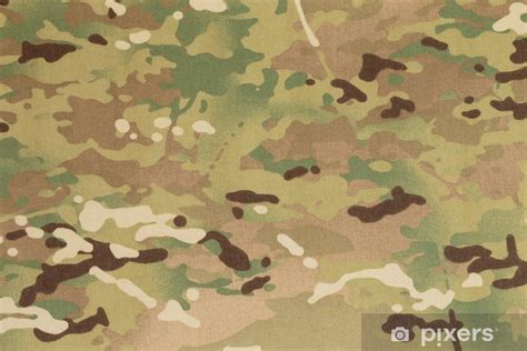 Sticker Armed Force Multicam Camouflage Fabric Texture Background