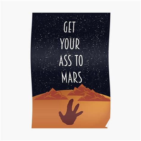 Get Your Ass To Mars Poster For Sale By Thexkraken Redbubble