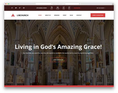 35 Best Free Church Website Templates To Preach Gospel