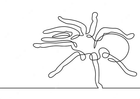 Premium Vector Spider Tarantula Vector Continuous Line Drawing
