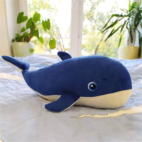 Whale Stuffed Whale Plush Whale Soft Toy Whale Whale Toy Etsy