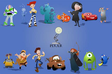 Pixar Character Graphics On Behance