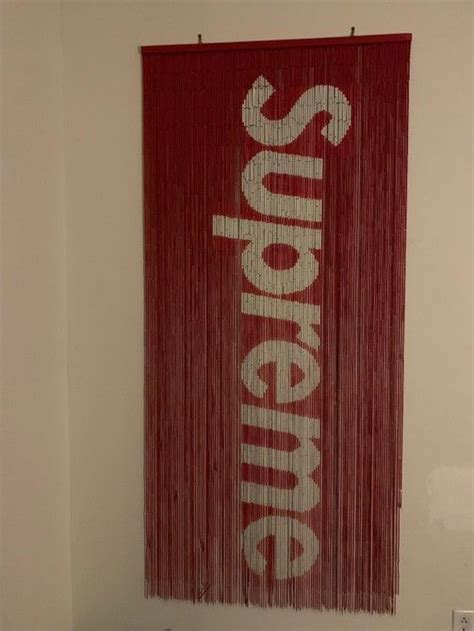 Supreme Supreme Bamboo Curtain Ss17 Box Logo 79 X 36 Grailed