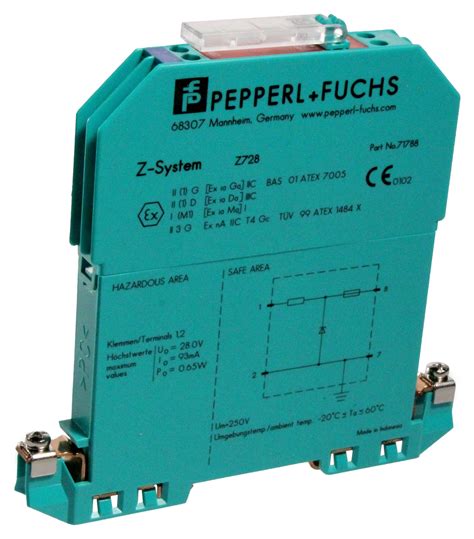 Z728 Pepperlfuchs Zener Barrier Voltage Dc