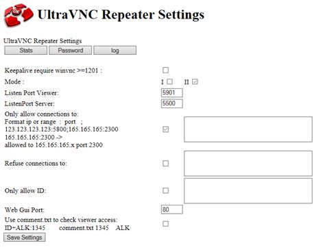 Installation Of The Vnc Repeater To Activate The Remote Vnc Feature
