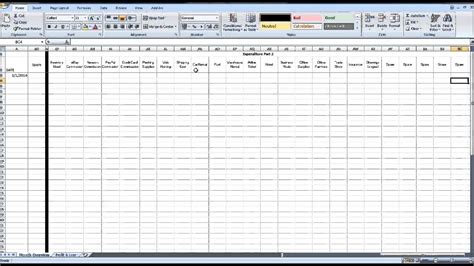 Bookkeeping Excel Template 1 —