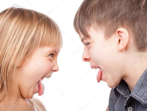Siblings Sticking Out Tongues Stock Photo By ©dnaumoid 67596589