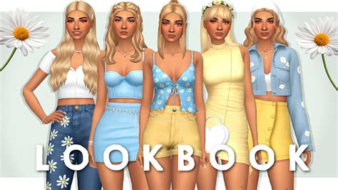 Summer Cc Lookbook 🌻 Sims 4 Create A Sim Full Cc List Youtube