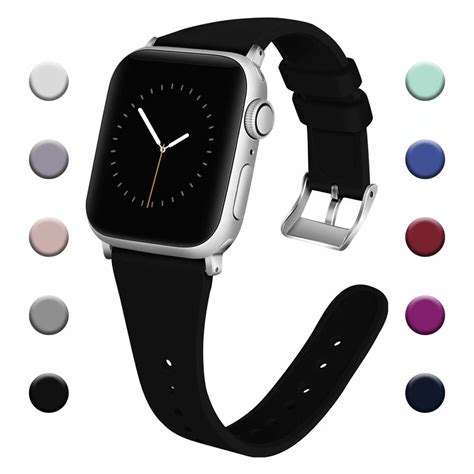 Igk Compatible Apple Watch Band 38mm 40mm 42mm 44mm Women Men Soft Silicone Sport Replacement