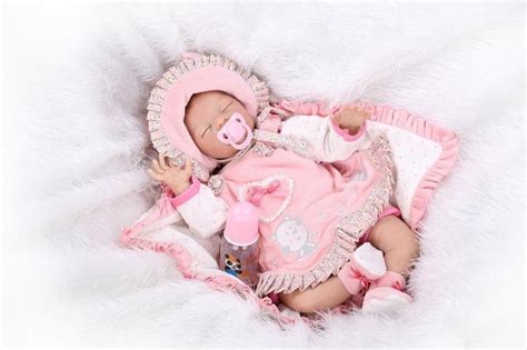 bebe reborn super realista olhos fechados boneca menina 55cm r 599 99 em mercado livre
