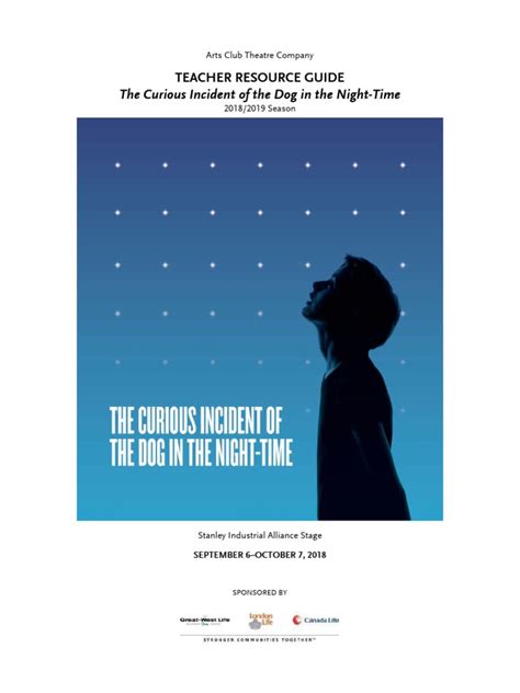 Teacher Resource Guide The Curious Incident Pdf Emotions Curriculum