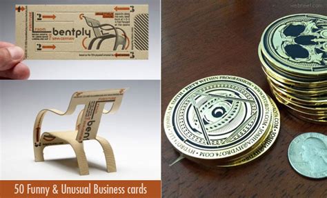 Daily Inspiration 50 Funny And Unusual Business Card Designs From Top