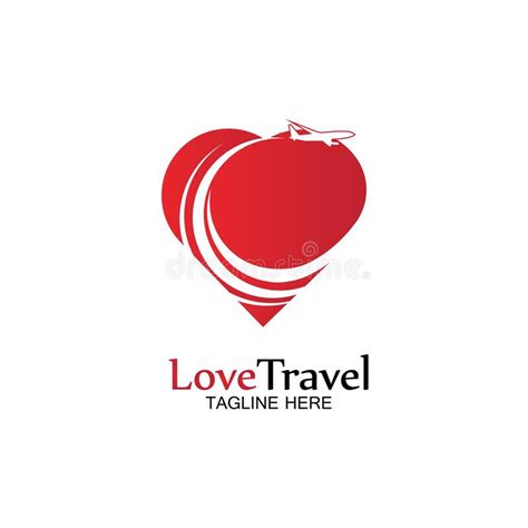 Love Travel Logo Vector Icon Design Template Stock Vector Illustration Of Globe Logo 172386356