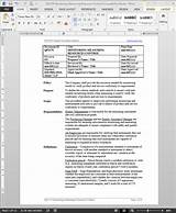 Photos of Control Of Records Procedure Template