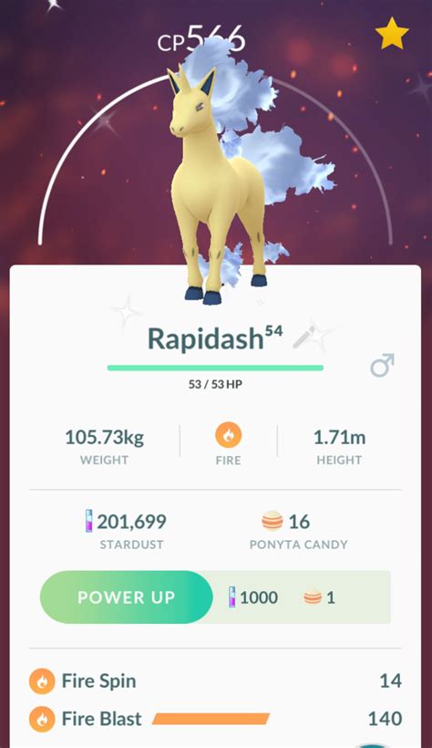Shiny Rapidash is Beautiful! : pokemongo