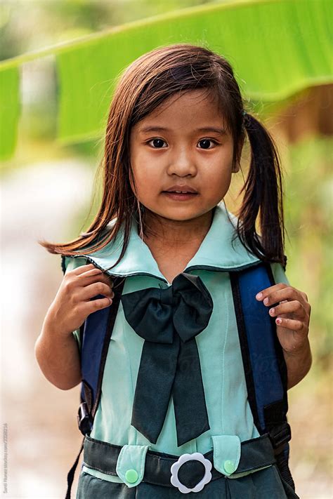Portrait Of Cute Asian Girl By Stocksy Contributor Santi Nuñez Stocksy