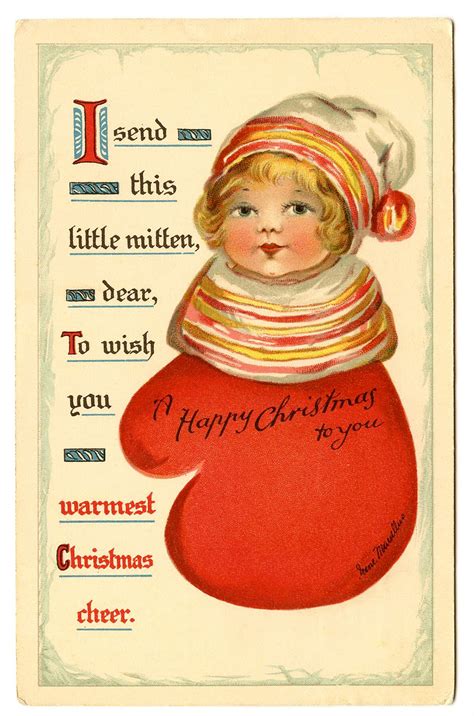 Christmas Elf Vintage Cute Clip Art Library