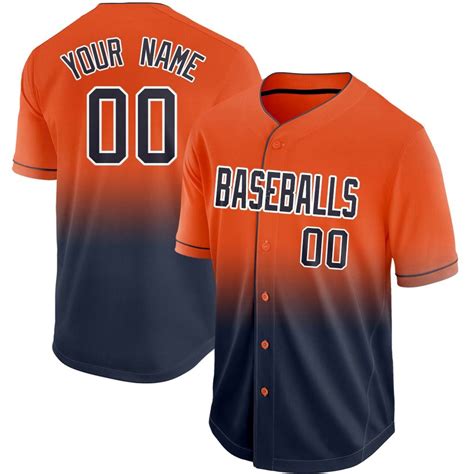 3499 4099 Custom Orange And Black Baseball Jersey Personalized
