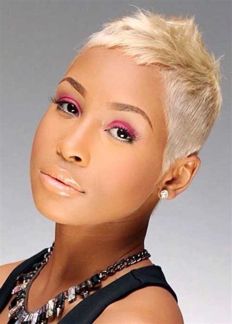 15 Short Blonde Hairstyles For Black Women Short