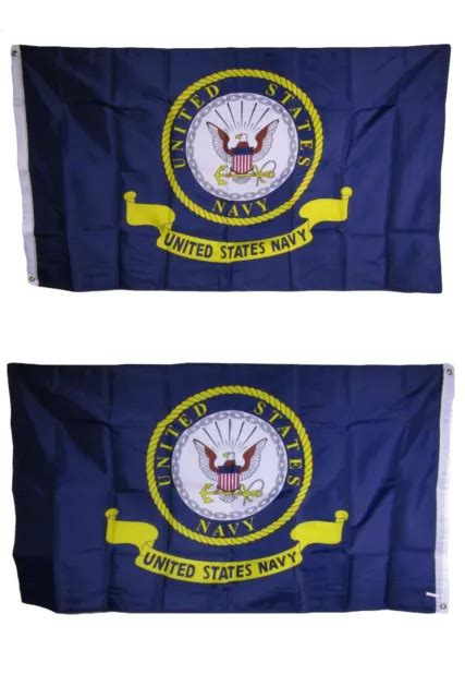 3x5 Us Navy Seal Crest Double Sided 2 Sided 200d United States Navy