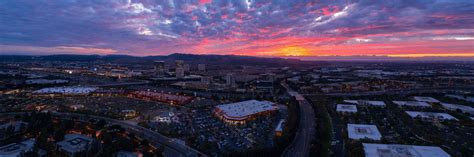 Panorama Of A Spectacular Sunset Over Irvine This Past Week R