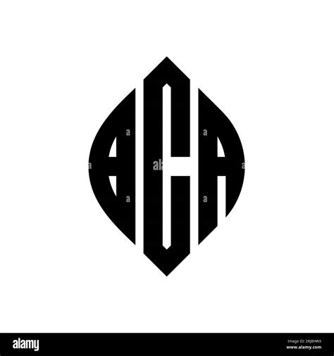 Bca Circle Letter Logo Design With Circle And Ellipse Shape Bca