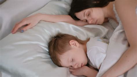 Mom And Son Sleeping Together Stock Footage Video 100 Royalty Free