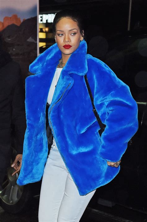 Rihannas 5 Best Fur Coat Looks Billboard Billboard