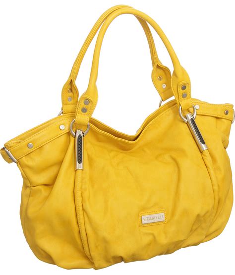 Elegance Of Living Yellow Handbags