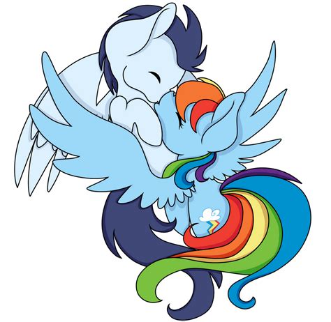 The mark itself is positioned where livestock branding is usually performed. Comission-Rainbow Dash and Soarin by CutePencilCase on ...