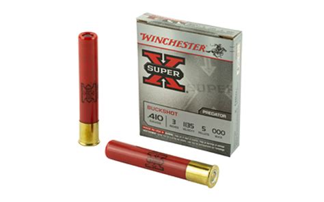 winchester super x 410 ga 3 5 pellets 000 buck shot 5rds box shettler supply inc