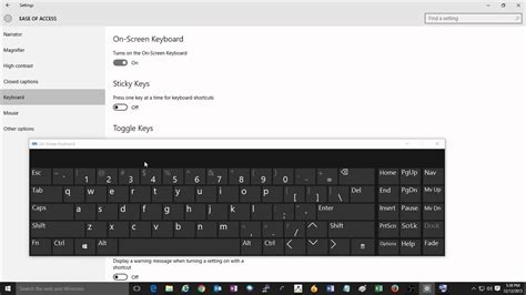 How To Enable The On Screen Keyboard In Windows 10 Youtube