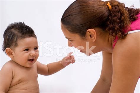 Baby Playing With Mom Stock Photo Royalty Free Freeimages
