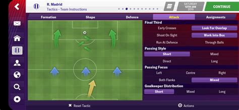 Assymetric Real Madrid Tactic Football Manager 2019