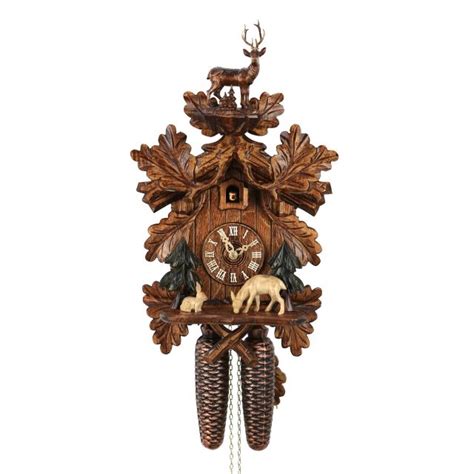 This Original Black Forest Cuckoo Clock Has A Proud Deer Stag Who Is
